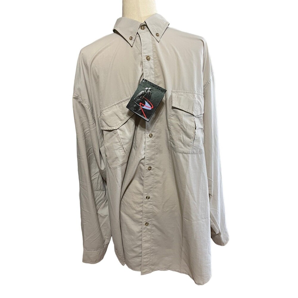 Redington Men's Fishing Eclipse Guide Shirt Long Sleeve Pocket Mesh Beige XL